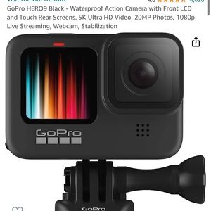 GoPro Hero 9 Waterproof Black video camera. Brand New!